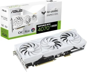 ASUS GeForce RTX 4070 Ti Super 16 GB GDDR6 TUF Gaming OC White