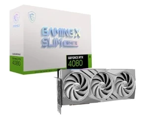 MSI GeForce RTX 4080 16 GB GDDR6 Gaming X Slim White