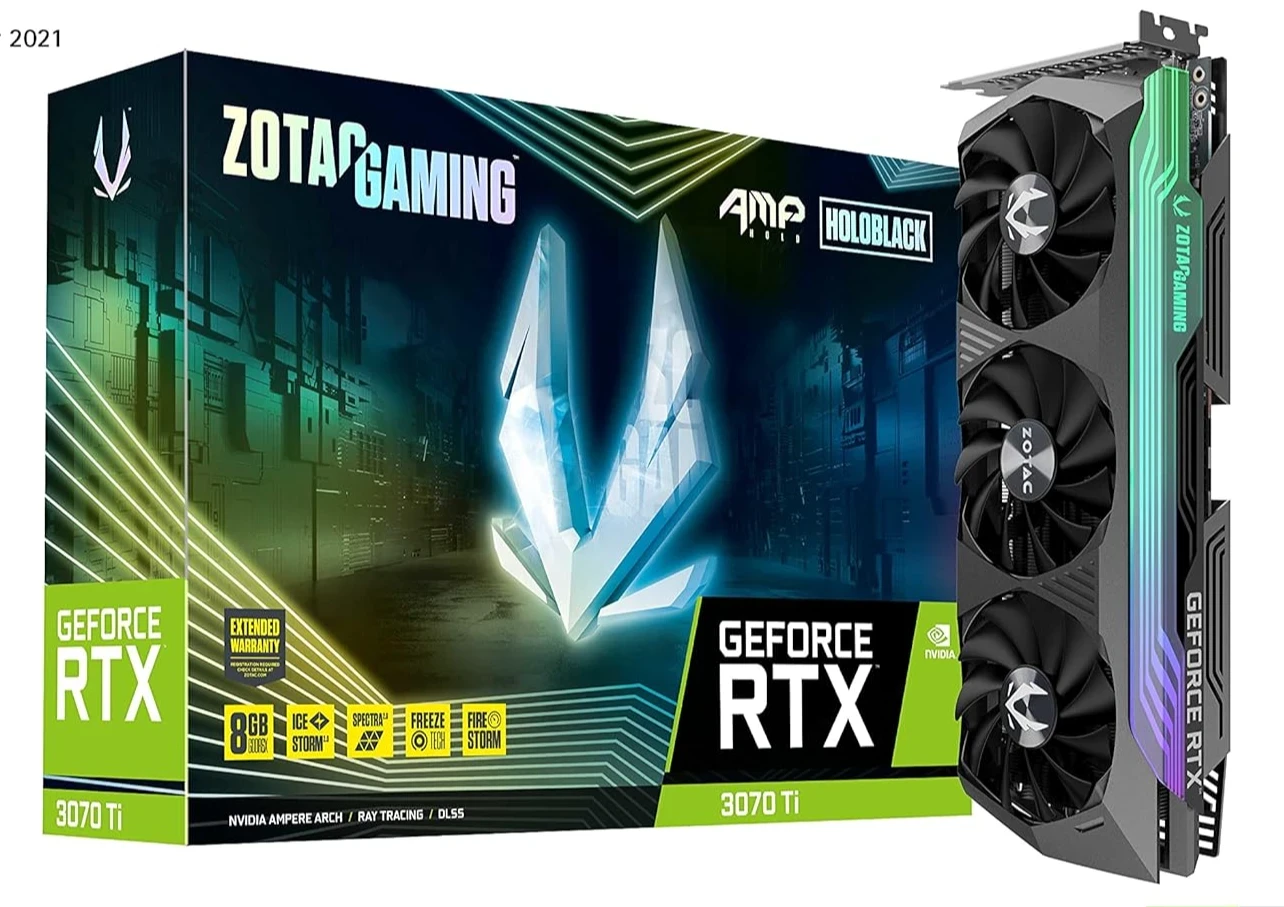 Zotac GeForce RTX 3070 Ti 8 GB GDDR6 AMP